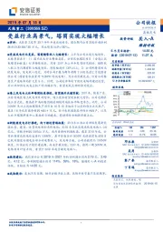 受益行业高景气，塔筒实现大幅增长