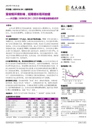 2019年中报业绩快报点评:受宏观环境影响,短期增长有所放缓