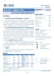 国内光电技术装备领域领先企业