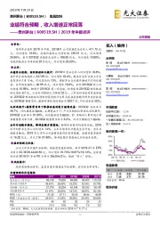 2019年中报点评:业绩符合预期,收入增速正常回落