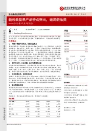 洽洽食品点评报告：新包装坚果产品特点突出，破局新品类