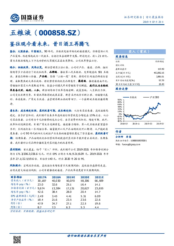 鉴往观今看未来，昔日酒王再腾飞