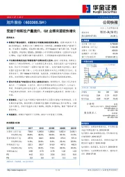 受益于特斯拉产量提升，Q2业绩有望较快增长