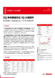 1H19中报点评：2Q净利增速环比1Q大幅提升