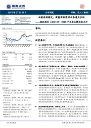 2019半年度业绩快报点评：业绩表现稳定，新能源热管理业务看点长远