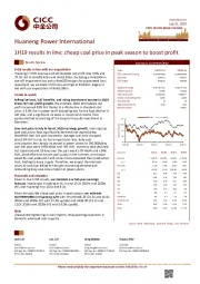 1H19 results in line; cheap coal price in peak season to boost profit