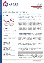 业绩保持平稳增长,股份回购彰显信心