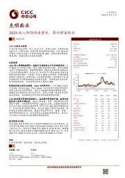 2Q19收入保持快速增长，盈利增速转正