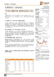 下半年收入高增长可期，看好海外业务投入产出比