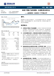 半年报点评：短期下滑缘于结构调整，远期展望仍看布局