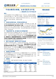 国瓷材料2019年半年报点评:中报业绩符合预期,业务发展多点开花