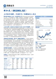 立足技术创新，打造多元一体精细化工龙头