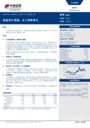 2019年7月销量点评：销量符合预期，出口持续增长