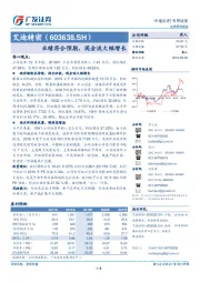 业绩符合预期，现金流大幅增长