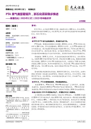 2019年中报点评：PTA景气度显著提升，浙石化项目稳步推进