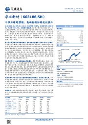 中报业绩超预期，高端材料持续优化提升