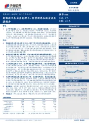 2019年中报点评：新能源汽车业务高增长，经营效率和现金流显著提升
