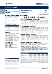 2019年中期业绩点评：竞争实力维持，压力略显