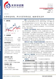 业绩略超预期,沸石有望持续放量,OLED爆发在即