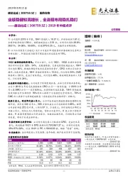 2019年中报点评:业绩稳健较高增长,全流程布局稳扎稳打