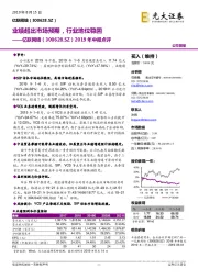 2019年中报点评：业绩超出市场预期，行业地位稳固