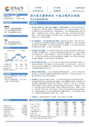 国内需求蓄势待发 中报业绩符合预期