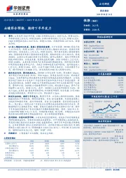 2019中报点评：业绩符合预期，期待下半年发力