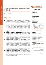 2019年中报点评：产品降价拖累Q2业绩，期待混晶下半年加速放量