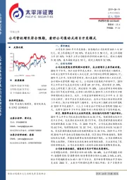 公司营收增长符合预期,看好公司滚动式项目开发模式
