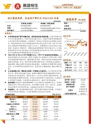 深度报告:技术壁垒深厚,受益国产替代及Mini LED发展