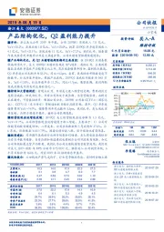 产品结构优化，Q2盈利能力提升