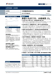 2019年半年报点评：雅砻江电价下行，业绩微降1%