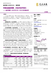 2019年中报点评：中报业绩超预期，内生外延齐发力