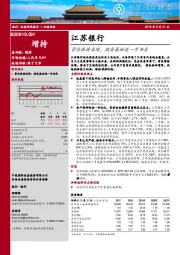 营收保持高增，拨备基础进一步夯实