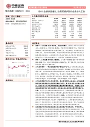 19H1业绩快速增长，垃圾焚烧炉防护业务步入正轨