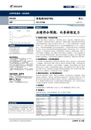 2019年中报：业绩符合预期，内参持续发力