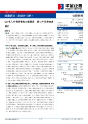 Q2收入和利润增速大幅提升，核心产品持续高增长