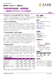 2019年中报点评：外加剂业务快速发展，业绩高增速
