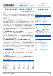 2019年半年报点评：多项业务全面增长，盈利能力持续提高