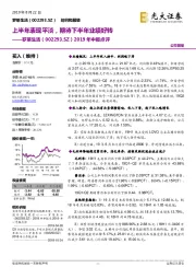 2019年中报点评：上半年表现平淡，期待下半年业绩好转