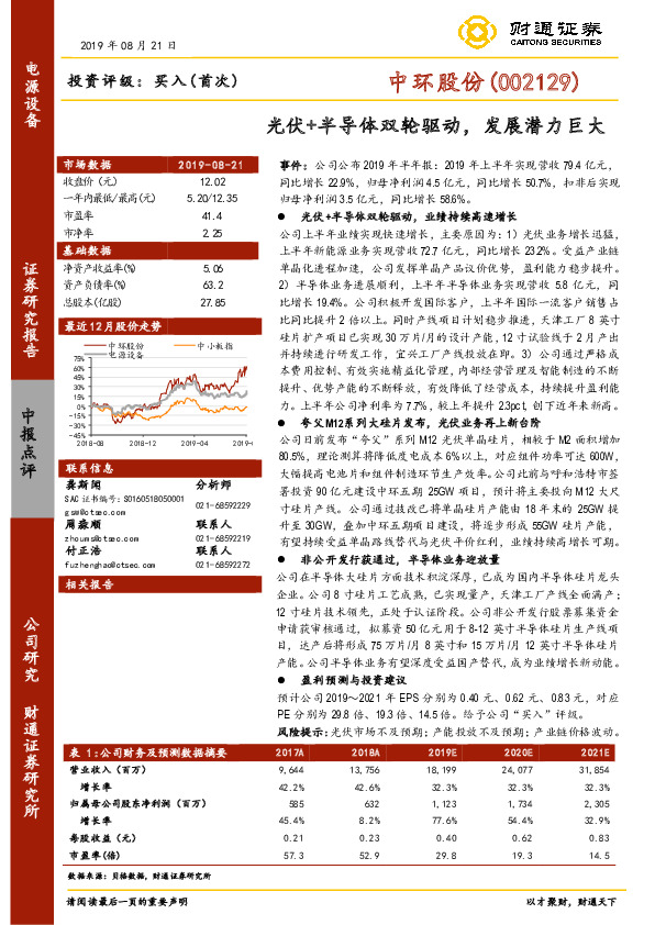 光伏+半导体双轮驱动，发展潜力巨大
