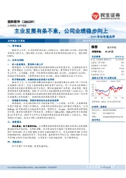 2019年半年报点评:主业发展有条不紊,公司业绩稳步向上