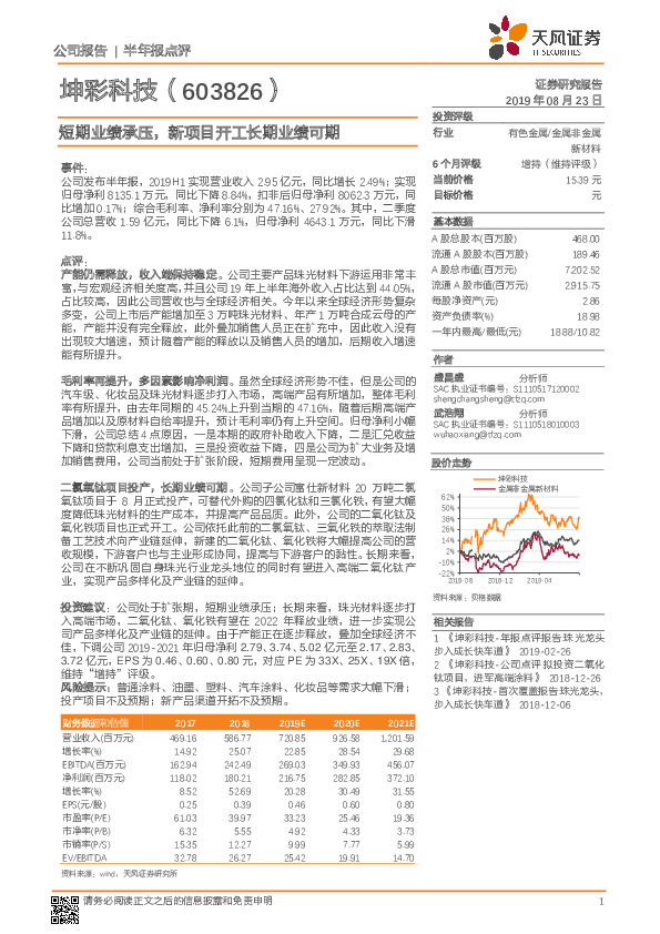 短期业绩承压，新项目开工长期业绩可期