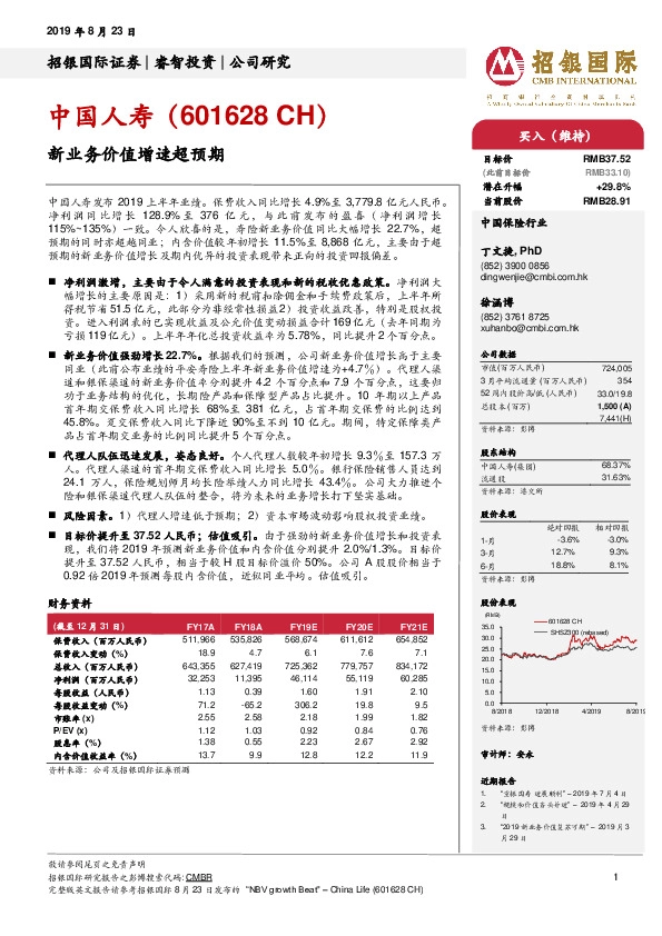 新业务价值增速超预期