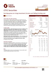 Earnings grow on rising investment income and falling funding