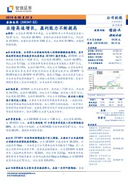 业绩高速增长，盈利能力不断提高