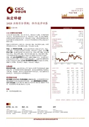 1H19业绩符合预期；锌价逐步回落