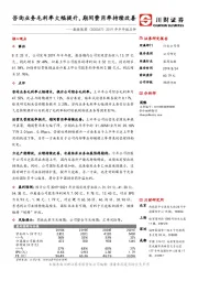 2019年半年报点评：咨询业务毛利率大幅提升，期间费用率持续改善