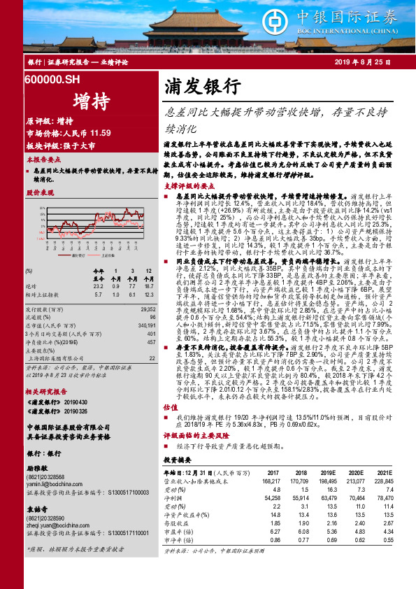 息差同比大幅提升带动营收快增，存量不良持续消化