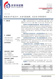 中报点评：业务发展稳健，综合实力保持前列